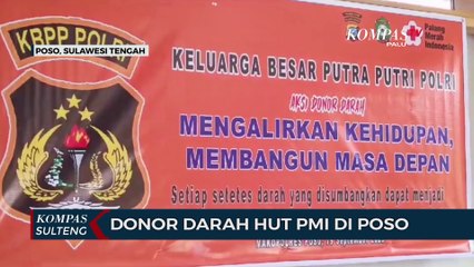Donor Darah Hut PMI di Poso