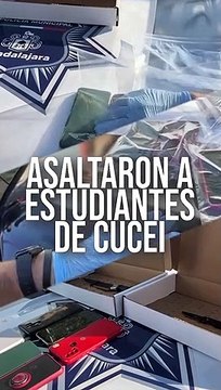Detienen a dos hombres, una mujer y una menor de edad, por asaltar estudiantes en las inmediaciones de CUCEI #TuNotiReel