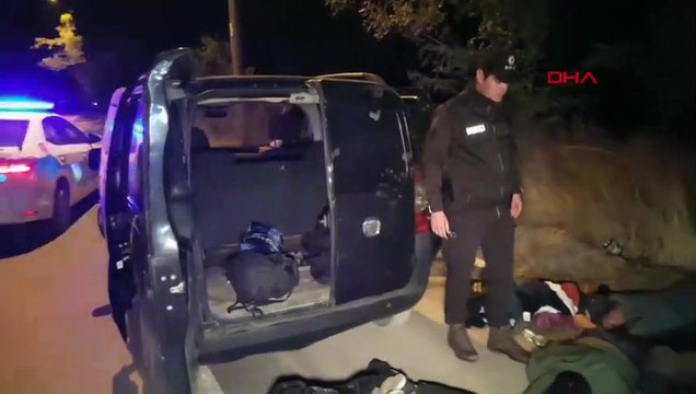 Edirne'de polis takibi sonucu kaçak göçmenler yakalandı