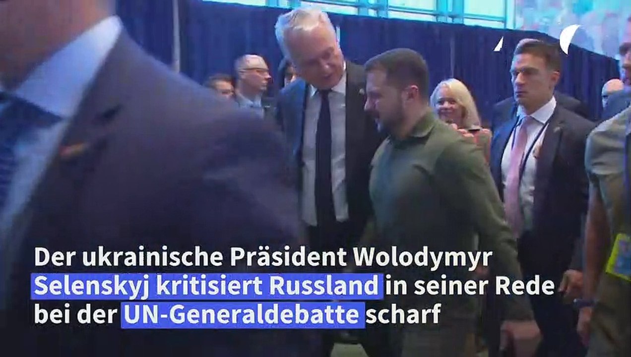 Un-rede: selenskyj wirft russland völkermord vor