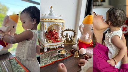 Priyanka Chopra ने US में किया Ganpati का Welcome, बेटी Malti को सिखा रहीं Hindu Culture, Fans बोले!