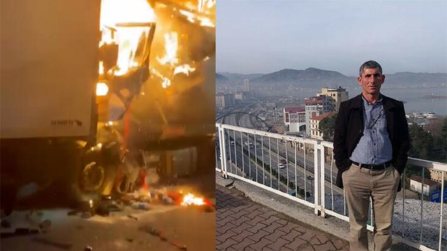 Gürcistan'da, Türk TIR şoförü kazada yaşamını yitirdi