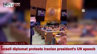 Israeli diplomat protests Iranian president's UN speech