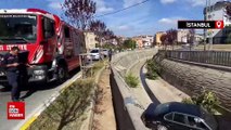 İstanbul Sultanbeyli’de ehliyetsiz sürücü kanala uçtu