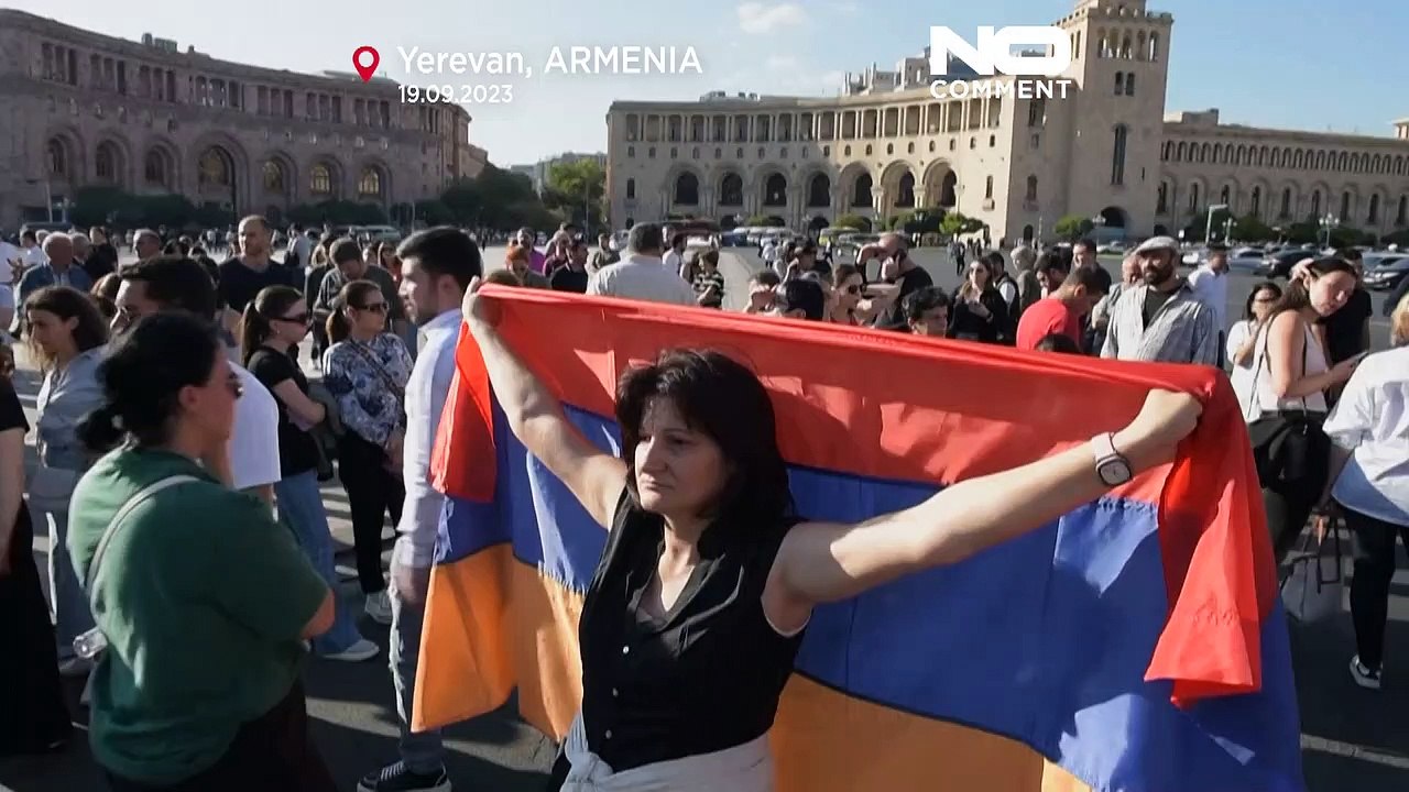 بحران قره‌باغ؛ پایتخت ارمنستان صحنه اعتراضات خیابانی مخالفان دولت شد
