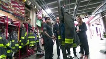Prince William visits fire station near 9/11 memorial