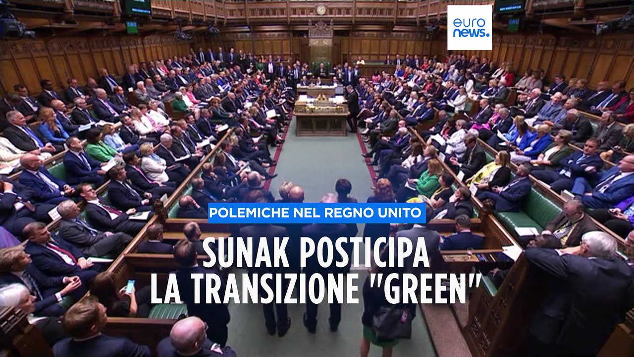 Regno Unito poco "green": Sunak vorrebbe posticipare le scadenze della transizione energetica
