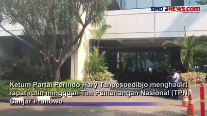 Hadiri Rapat Rutin TPN Hary Tanoesoedibjo Susul Ganjar Pranowo di Gedung High End
