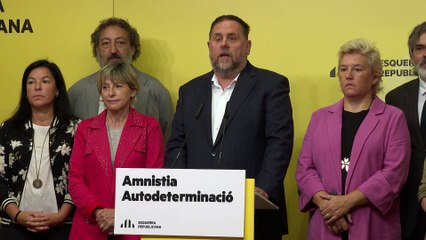 Junqueras: el acuerdo para la Mesa del Congreso incluye la amnistía como vía contra la "represión"