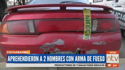 Aprehenden a dos hombres con arma de fuego