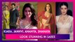 Kiara Advani, Janhvi Kapoor, Ananya Panday And Shanaya Kapoor Look Stunning In Saree