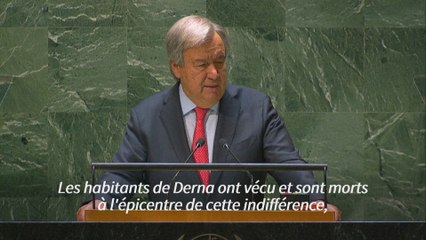 Derna, "triste instantané" des "injustices" du monde, déplore le chef de l'ONU