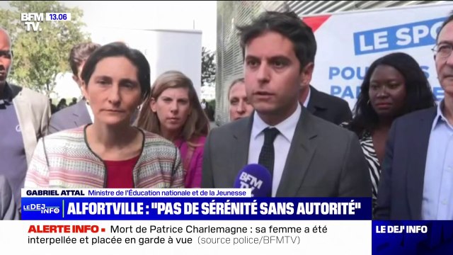 Pas de sérénité sans autorité : Gabriel Attal réagit à l'interpellation d'un élève soupçonné de harcèlement à Alfortville