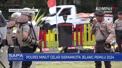 Antisipasi Ketegangan Pemilu 2024 Nanti, Polres Minut Gelar Sispamkota