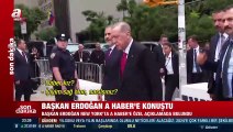 Erdoğan ile A Haber muhabiri arasında ilginç diyalog