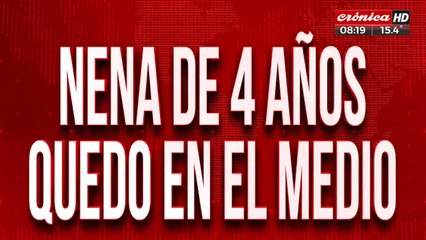 Nena de cuatro años quedó en medio de violento robo a una familia