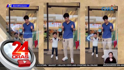 Cute bonding nina David Licauco at Baby Argus, pinusuan ng netizens | 24 Oras