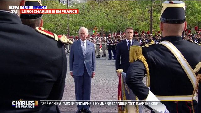 Charles III à Paris: les hymnes God Save the King et la Marseillaise joués devant l'Arc de Triomphe