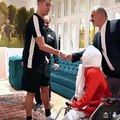Cristiano Ronaldo shares touching moment with Iranian artist Fatemeh who paints with her feet