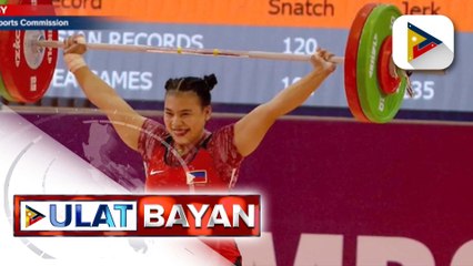 Weightlifter Vanessa Sarno, sasabak sa 19th Asian Games kahit nasa recovery stage pa dahil sa elbow injury