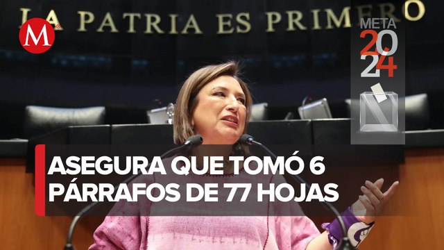 Xóchitl Gálvez responde a las acusaciones de plagio en su tesis