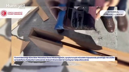 Ambarlı Limanı'nda 424 kilo uyuşturucu ele geçirildi