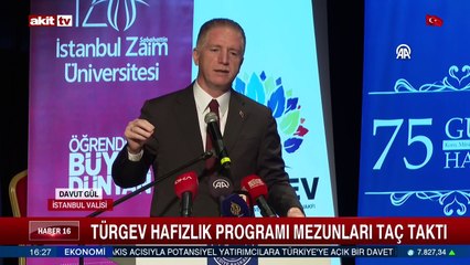 TÜRGEV hafızlık programı mezunları taç taktı