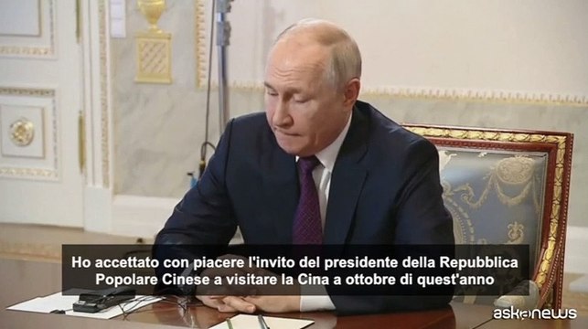 Putin: ho accettato l'invito di Xi a recarmi in Cina a ottobre