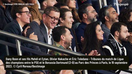 PHOTOS Dany Boon : Instants câlins avec ses fils, Vianney profite de sa chérie Catherine Robert en tribunes