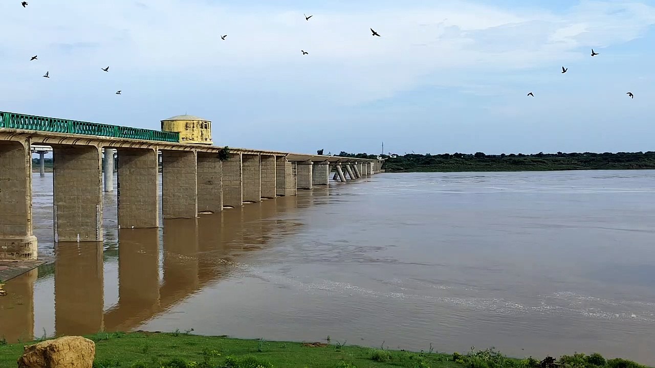 चंबल पुल के नीचे बहाव हुआ तेज,चेतावनी स्तर से 1...