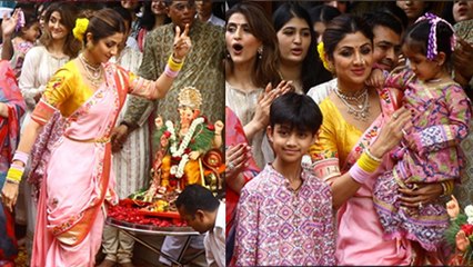 Shilpa Shetty Ganpati Visarjan Dance Video Full Video, Bappa की Vidai...| Boldsky