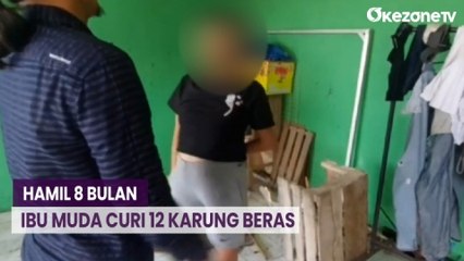 Hamil 8 Bulan, Ibu Muda ini Curi 12 Karung Beras di Pasar Pagi Pangkalpiang
