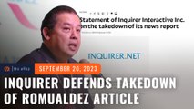 Inquirer.net defends takedown of Romualdez Harvard donation story