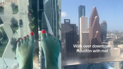 Would You Be Brave Enough to Step Foot on This High Rise Glass Pool?