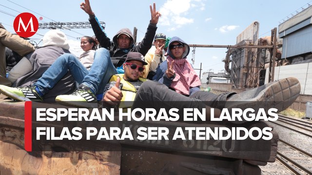 Migrantes regresan a oficinas de Comar en Tapachula