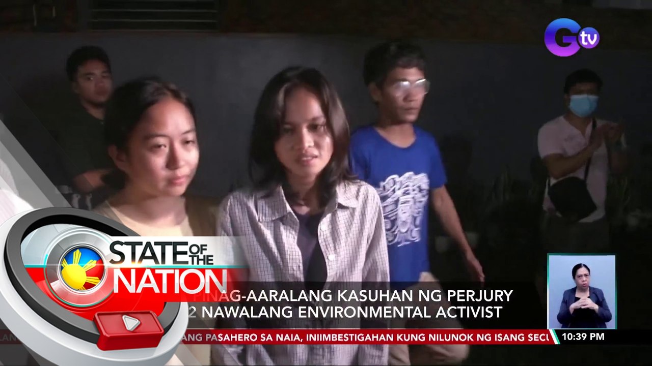 DND, pinag-aaralang kasuhan ng perjury ang 2 nawalang environmental activist | SONA