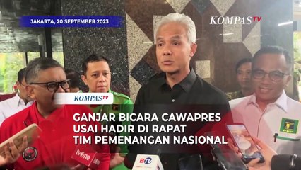 Ganjar Bicara Cawapres Saat Hadir di Rapat Tim Pemenangan