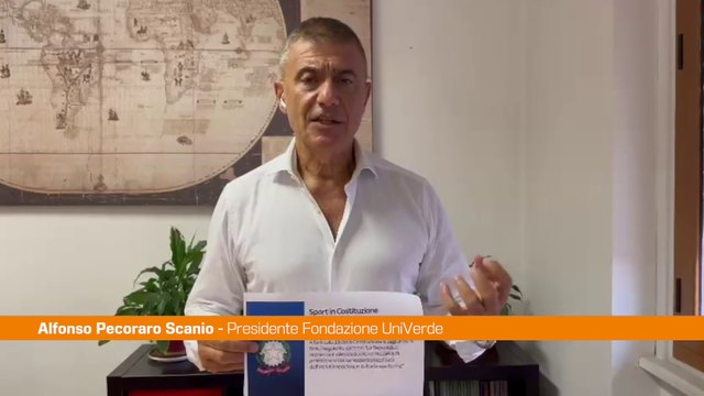 Pecoraro Scanio Bene sport in Costituzione ma ora attuare ambiente