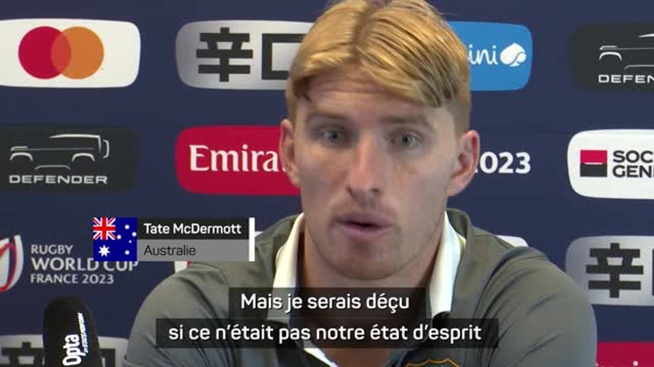 Australie - McDermott : "Il a fallu jeter la gueule de bois post-Fidji à la poubelle"