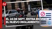 Realizan campaña informativa por nuevo reglamento de tránsito para motociclistas en CdMx