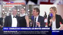 Versailles: l'arrivée de l'acteur Hugh Grant pour le dîner d'État en l'honneur de Charles III