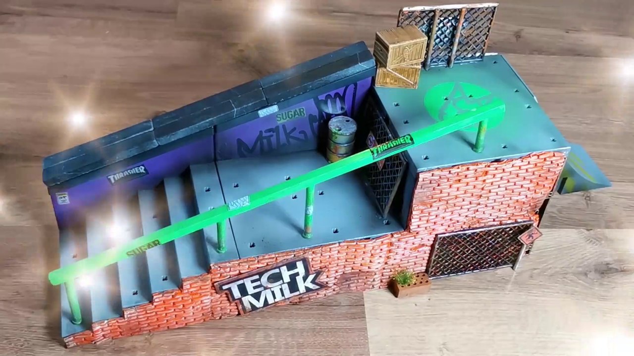 DIY Tech Deck Fingerboard  CUSTOMISATION EXTREME  Nyjah Huston Skate Park