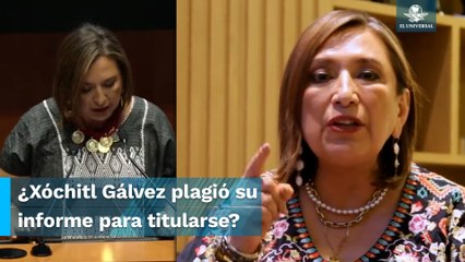 Acusan a Xóchitl Gálvez de plagiar su informe para titularse; ella lo niega