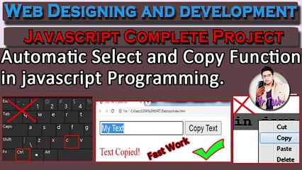 Text Copy Button | Javascript Copy Text to Clipboard | JavaScript Tutorial for Beginners Mr Tech 001