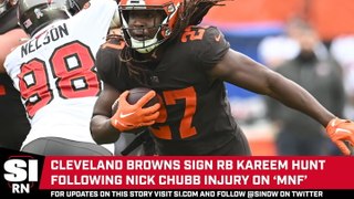 Browns Sign RB Kareem Hunt After Nick Chubb Injury, per Report