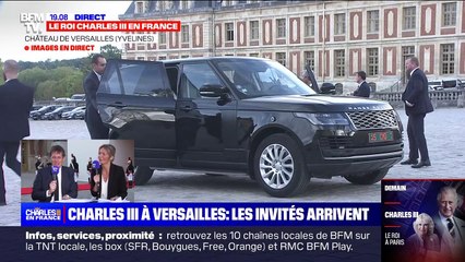 Charlotte Gainsbourg au dîner d'État organisé par Emmanuel Macron le 20 septembre 2023 à Versailles en l'honneur de Charles III et de son épouse, la reine Camilla.