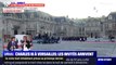 Brigitte Macron et Camilla assorties pour le dîner d'Etat Versailles, la reine parée d'un impressionnant collier de diamants