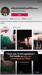 "Tiene más 10 mil seguidores": Del Castillo se une a la comunidad de TikTok