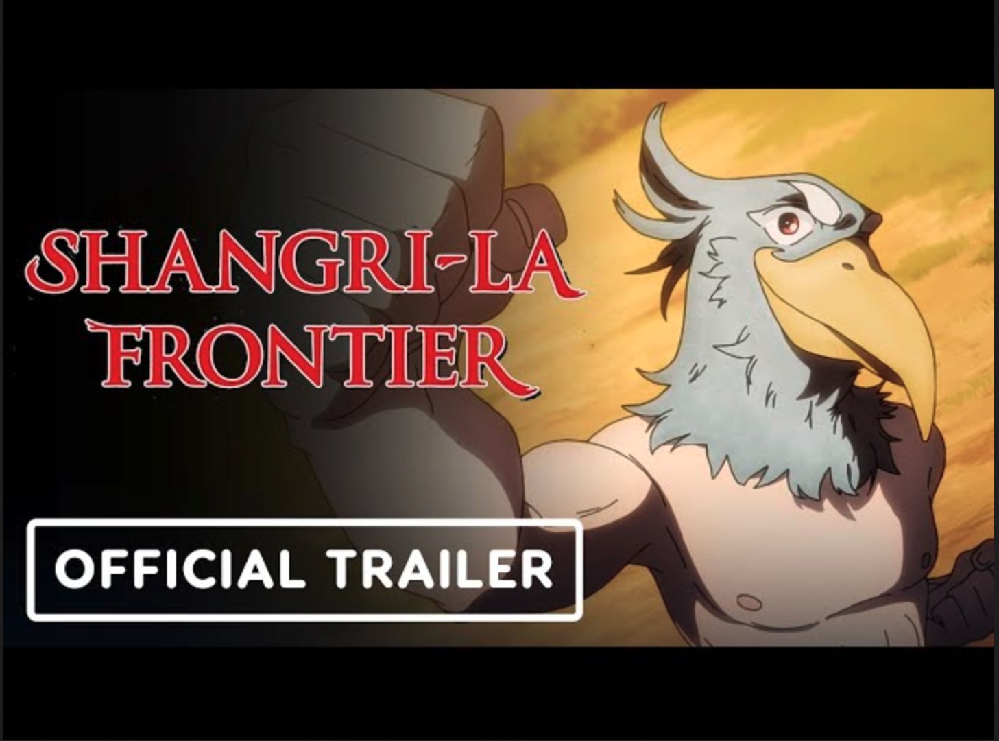 Shangri-La Frontier: Anime de Realidade Virtual Tem Novo Trailer