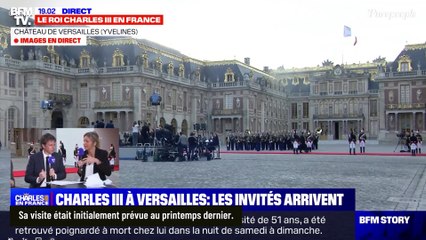 Brigitte Macron et Camilla assorties pour le dîner d'Etat à Versailles, la reine parée d'un impressionnant collier de diamants
